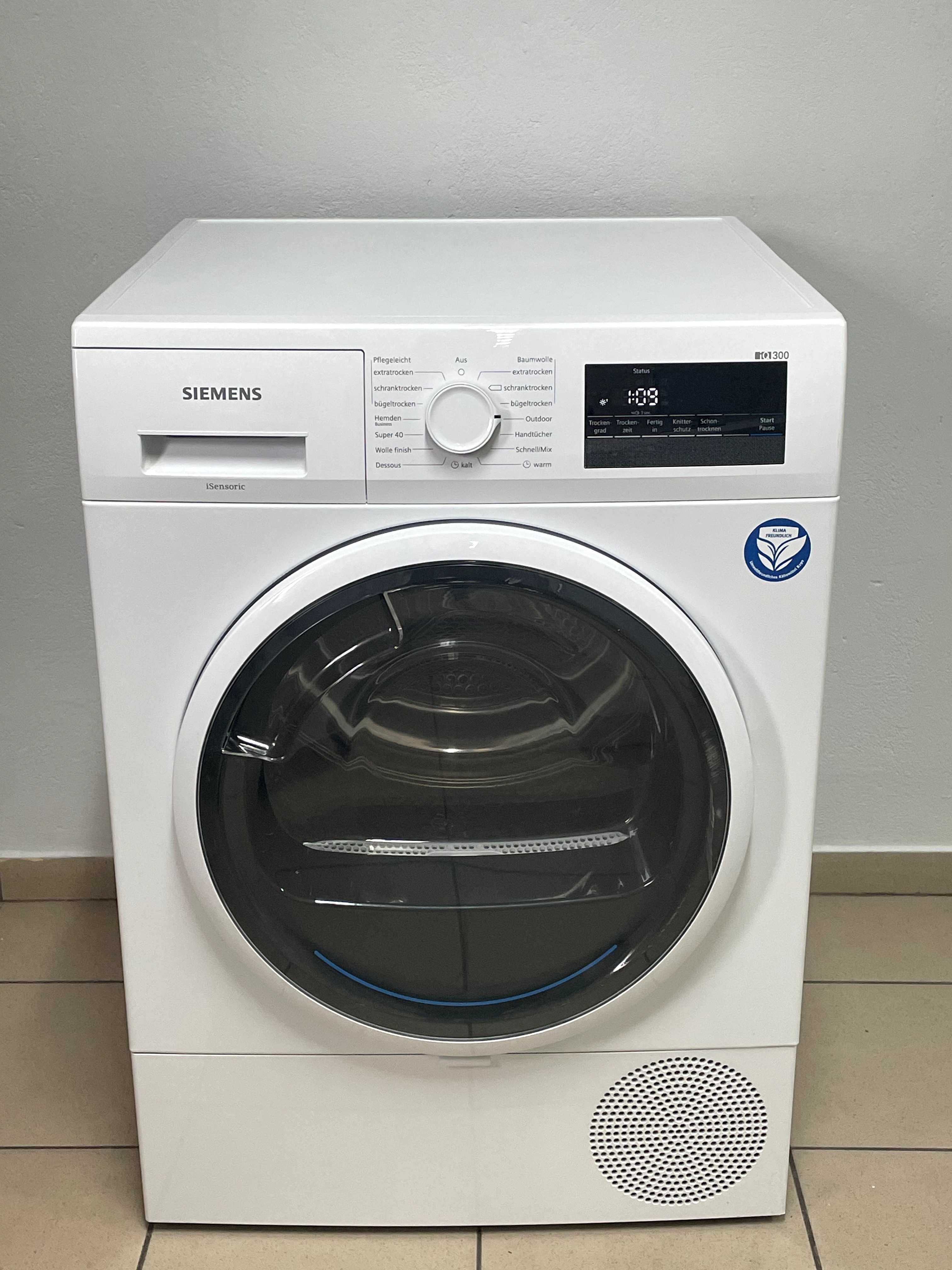 Suszarka Siemens iQ300 Pompa Ciepła 7kg 600W GW