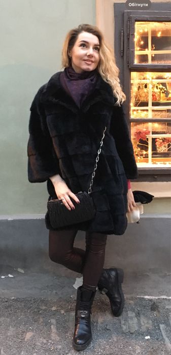 Преміальна норкова шуба, виробник Італія