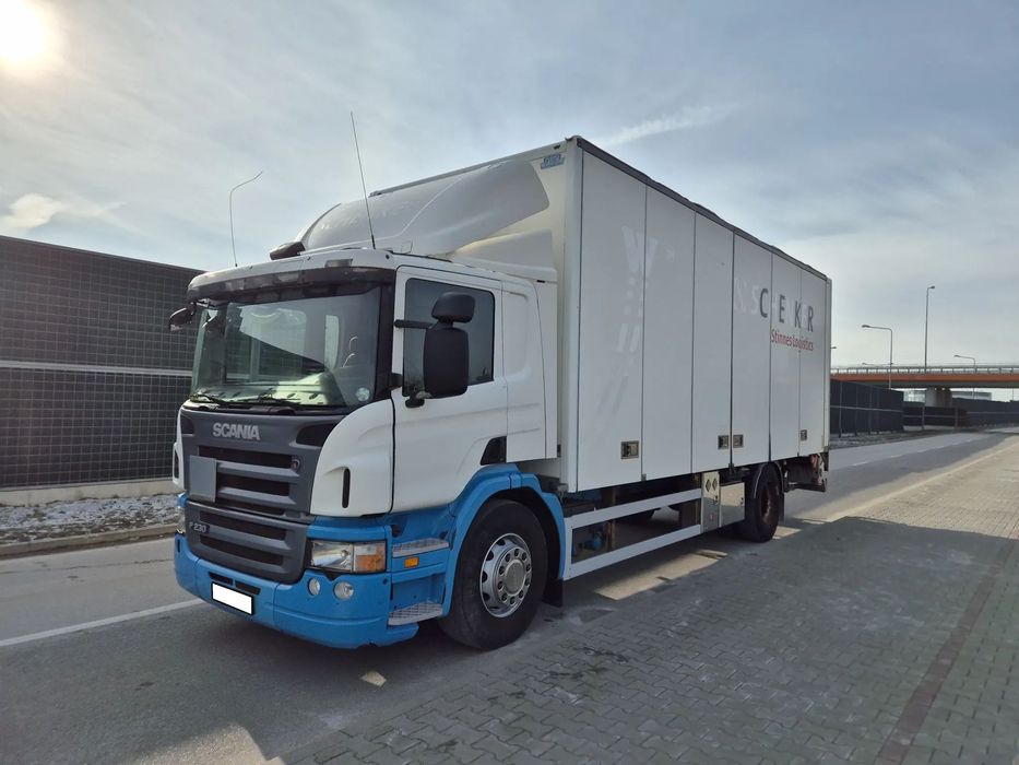 Scania P230  I właściciel od nowości Kontener Niski przebieg Jedyna