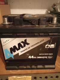 Akumulator 4Max 44Ah 360A, P+, "kostka"