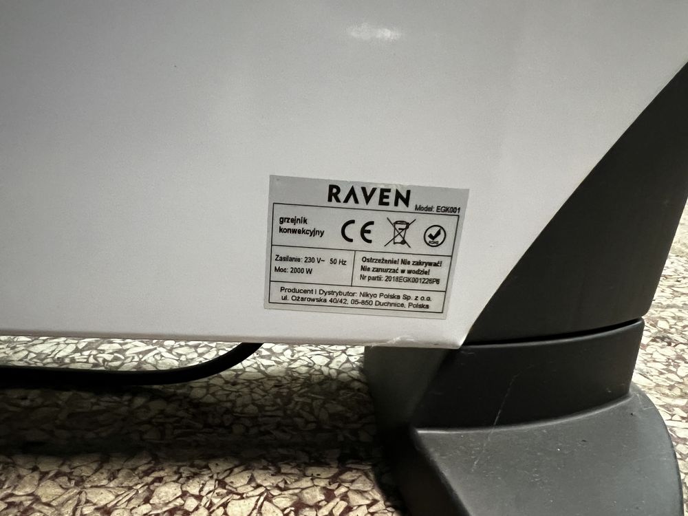 Grzejnik konwekcyjny  Raven 2000W