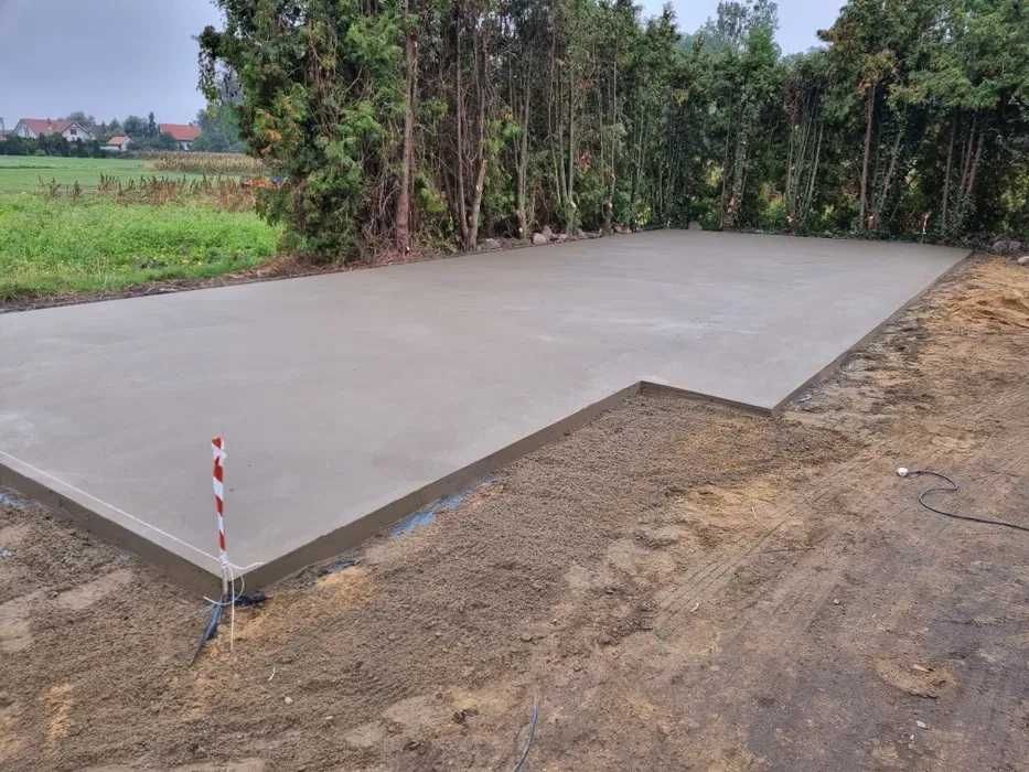 Wylewka maszynowa Wylewka Betonowa do domu garażu taras -Styrobeton