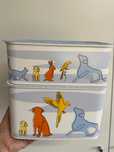 2 Caixas Animais 2.9L + 4.6L Tupperware