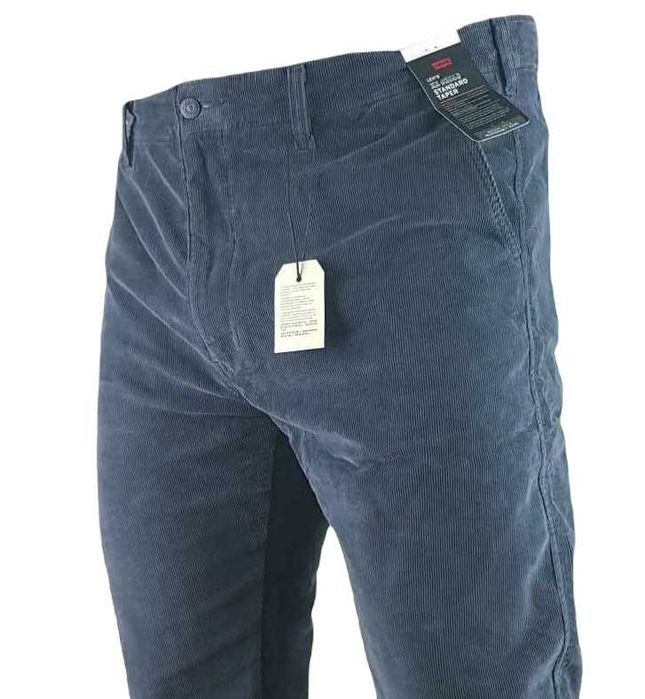 Męskie sztruksy Levi's - XX Chino szaro-nieb. nowe oryg. Levis W30/L34