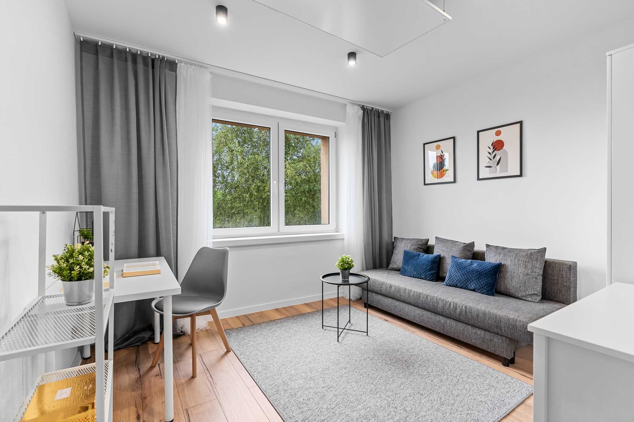 1-osobowe pokoje po remoncie, na Starym Sosnowcu (rabat 600 PLN)