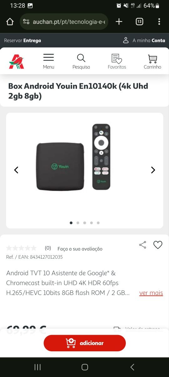 Box Android tv com garantia