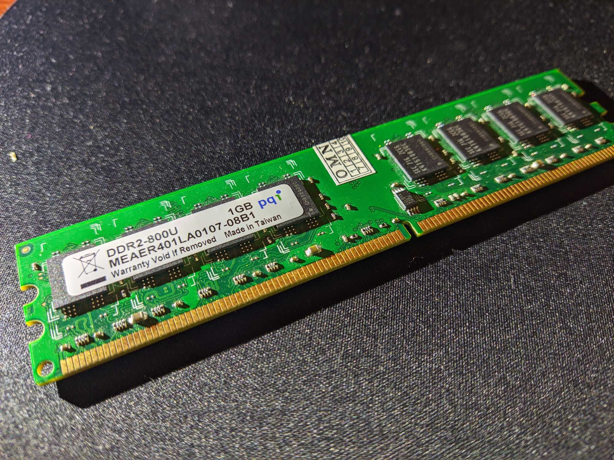 Оперативная память (ОЗУ) PQI DDR2-800U 1GB  PC2-6400