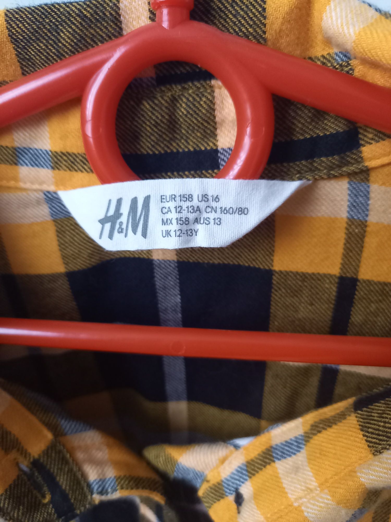 Koszula flanelowa H&M 158 kratka