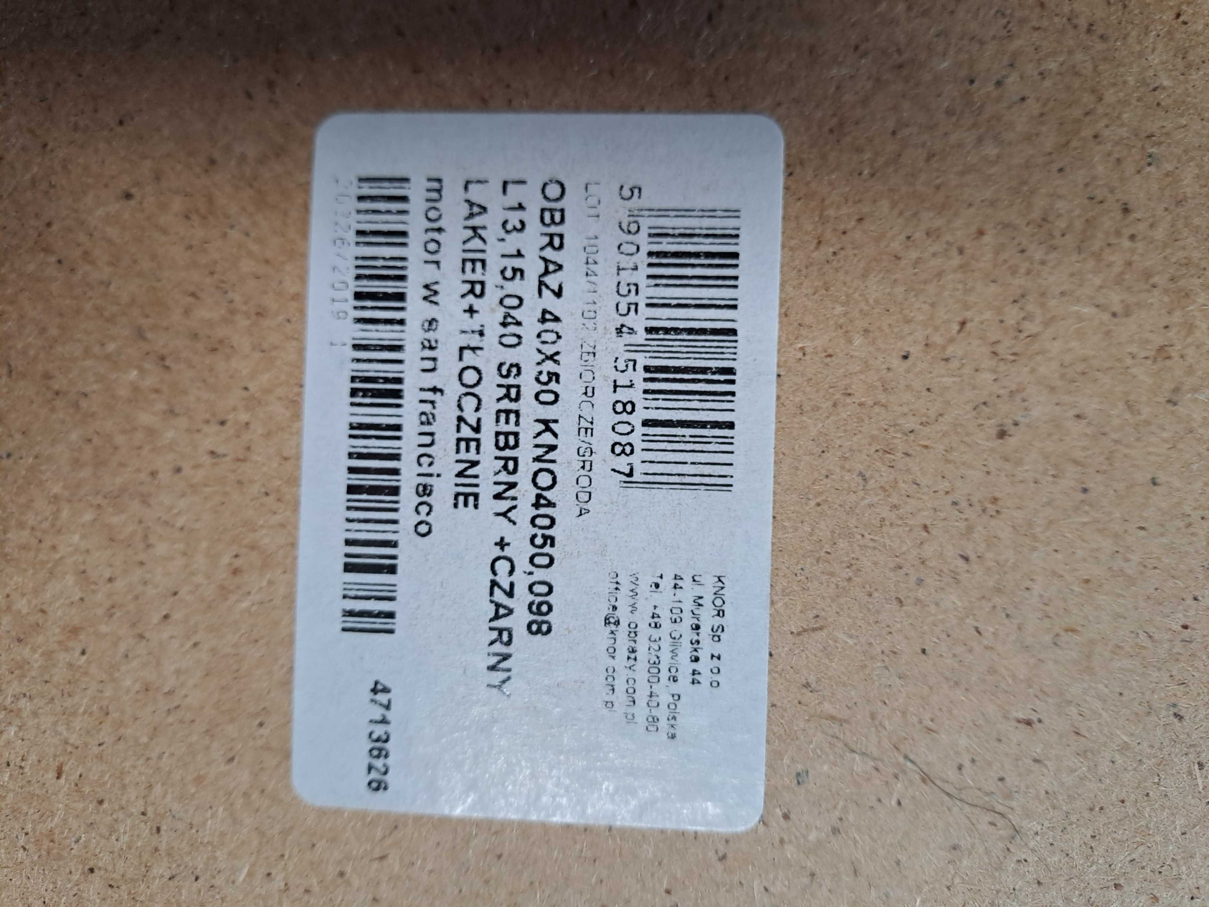 Obraz motocykl 40 x 50