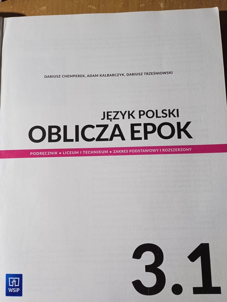 Podręcznik do języka polskiego oblicza epok 3.1