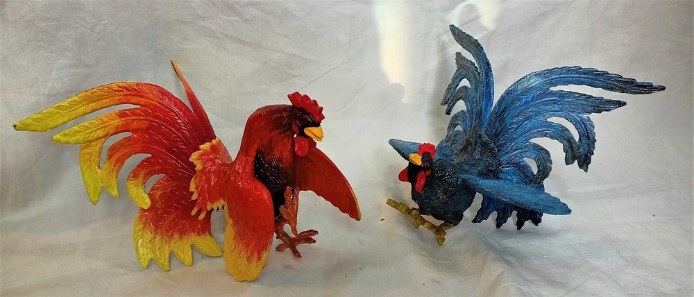 Par Galos Luta Coloridos Metal