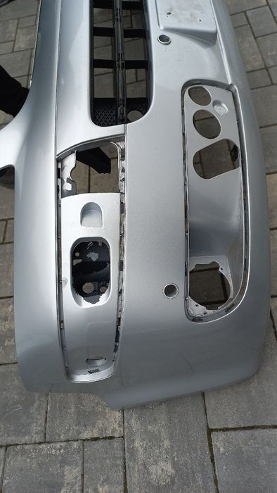 VW transporter t5 multivan caravella zderzak przód przód srebrny la7w