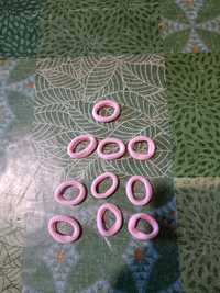 10 laços pequenos para cabelo cor rosa