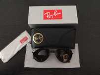 Okulary przeciwsłoneczne RayBan Aviator pilotki czarne nowe