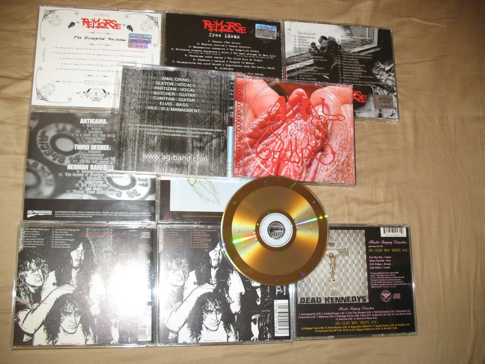 TERRORIZER anal grind THIRD DEGREE dead kennedys REMORSE аудио диск CD