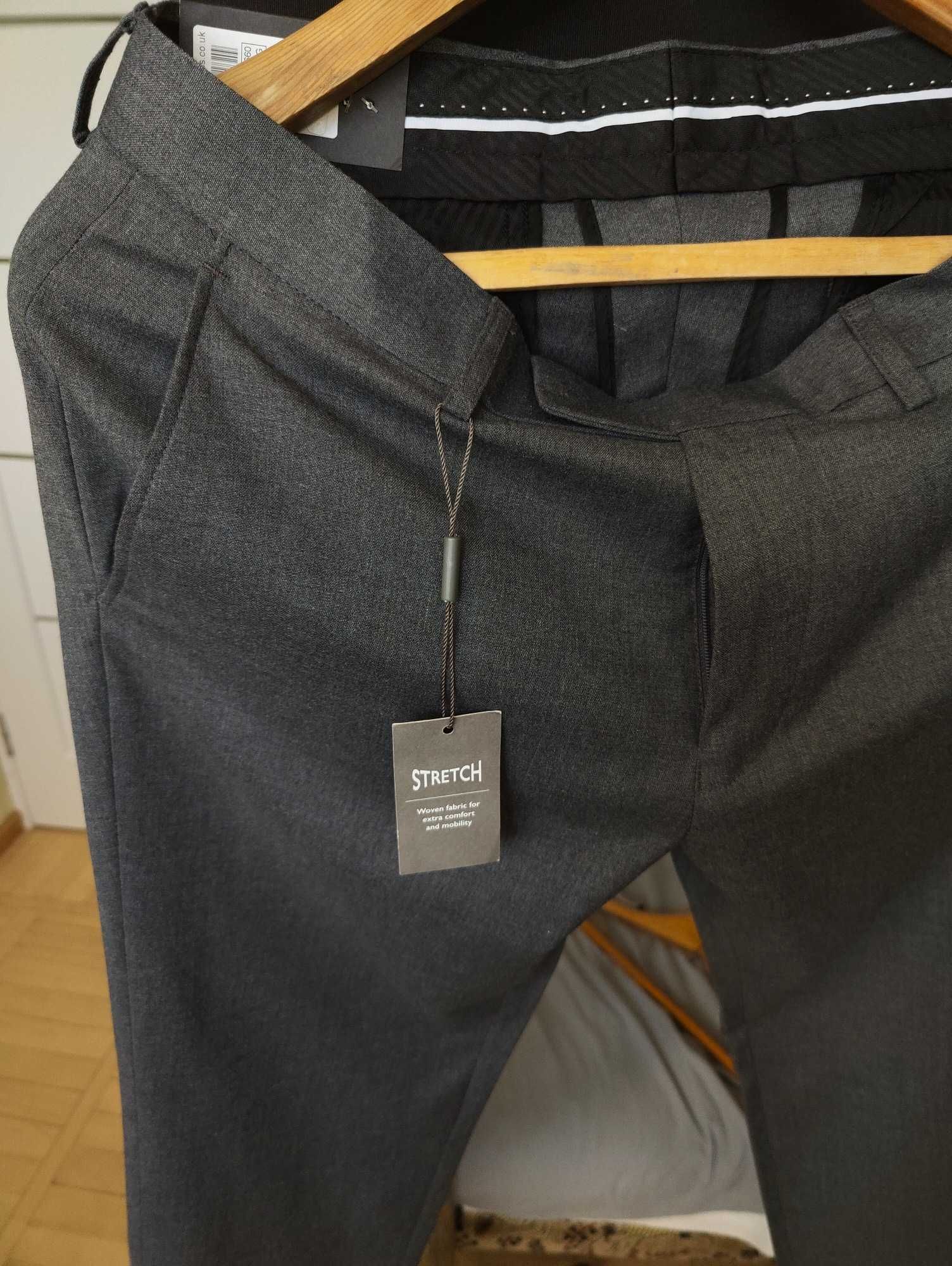 Джинсы брюки Moss London trousers United Kingdom w32 grey.
