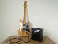 Gitara elektryczna T.BURTON DAGGER + wzmacniacz + przewód + pokrowiec!