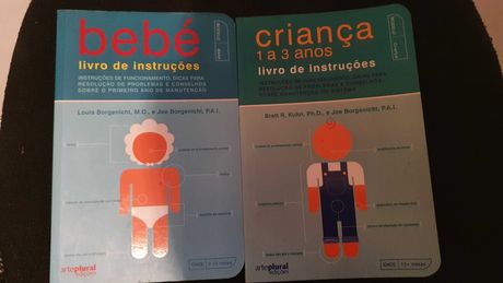 Livro de instruções "bebé" e "Criança 1 a 3 anos"
