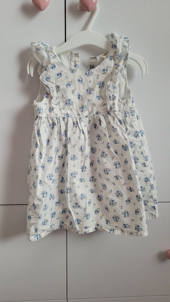 Sukienki na lato 11 SZTUK  h&m 80, zestaw ubranek na lato 80 h&m