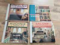 Sypialnie i łazienki Kuchnie Salony Schowki 4 książki o wnętrzach