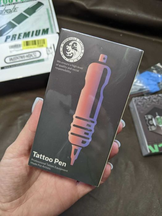 wormhole pen тату машинка +краски и аксесуары