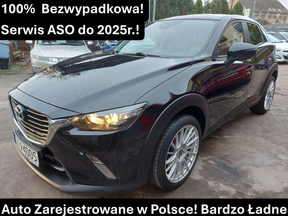 Mazda CX-3 Absolutnie w 100% Bezwypadkowe! Serwis DSR do 2024r.! Bardzo Zadbane!