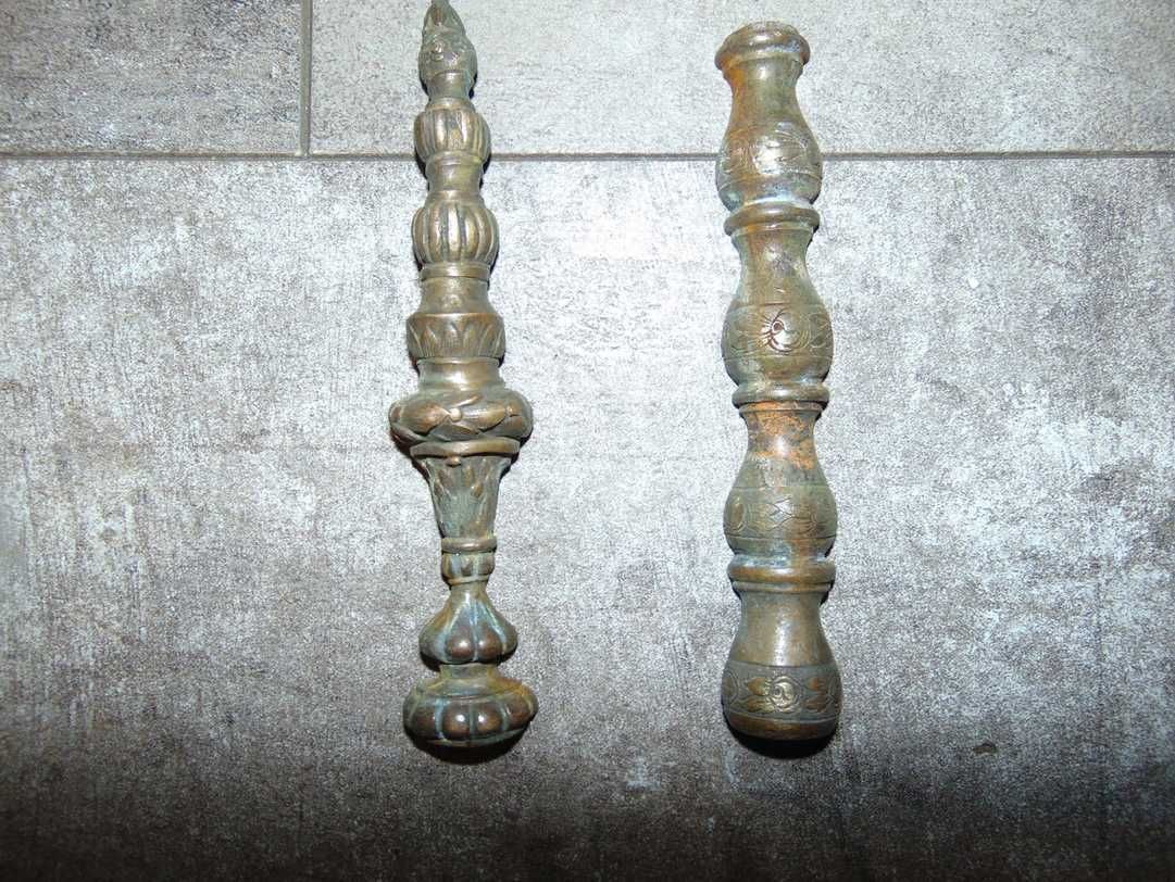 Stara mosiężna kolumna,pilaster,aplikacja,cena za 1 szt.