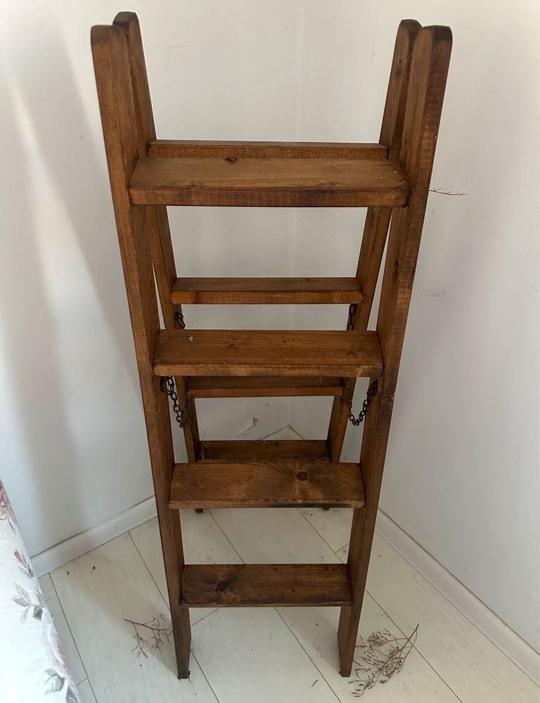 Drabinka drewniana dekoracyjna solidna handmade