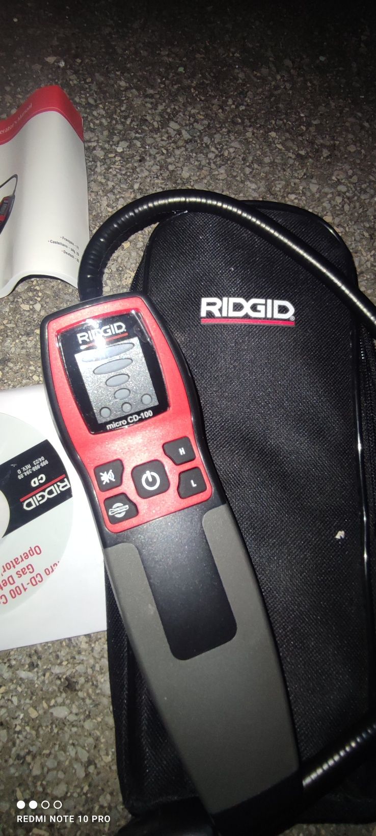 Wykrywacz wycieków gazów palnych RIDGID  CD 100  detektor gazu czujnik