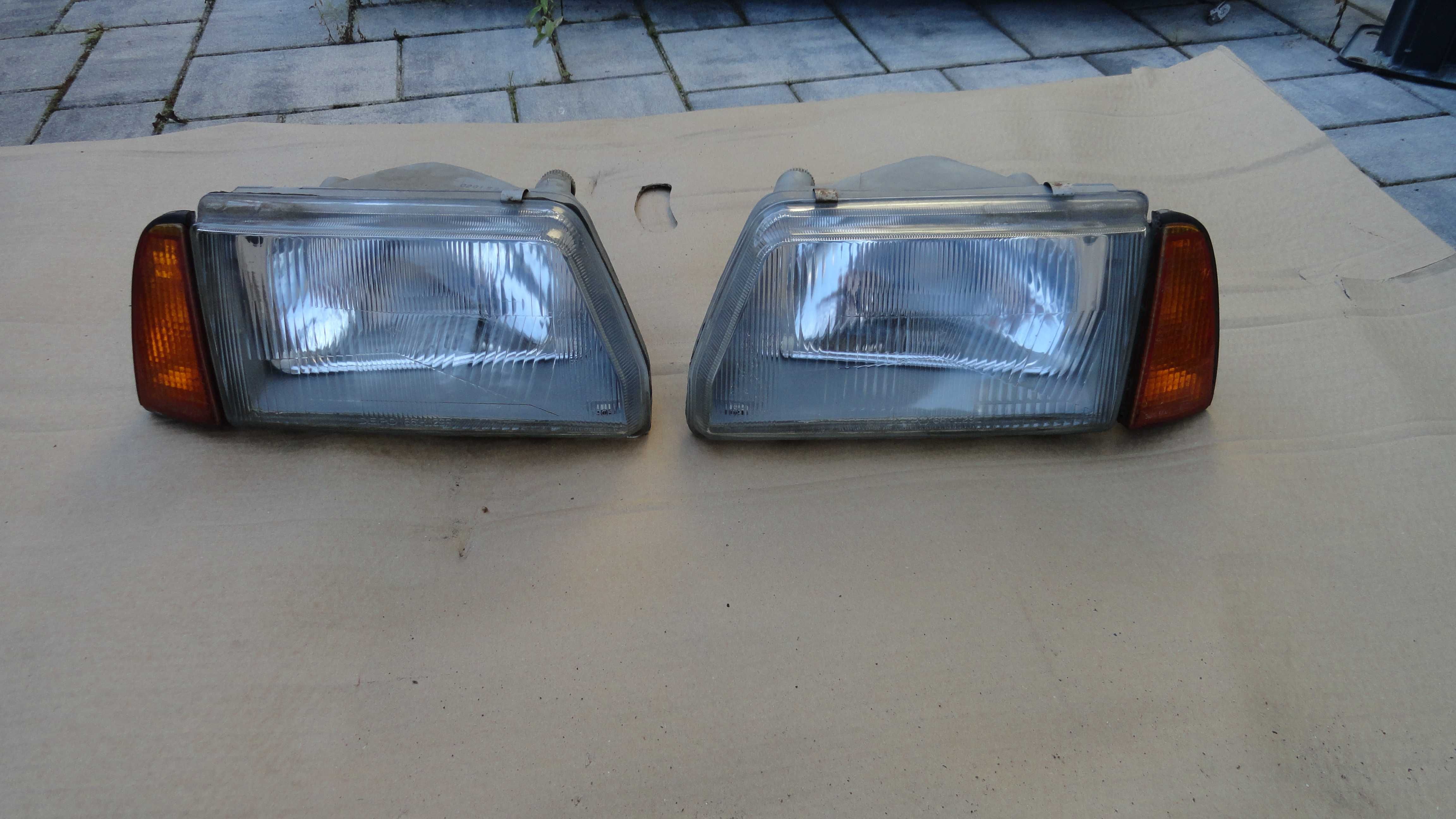 Lampy Przód Przednie Fiat Cinquecento Oryginalne Demontaż Komplet