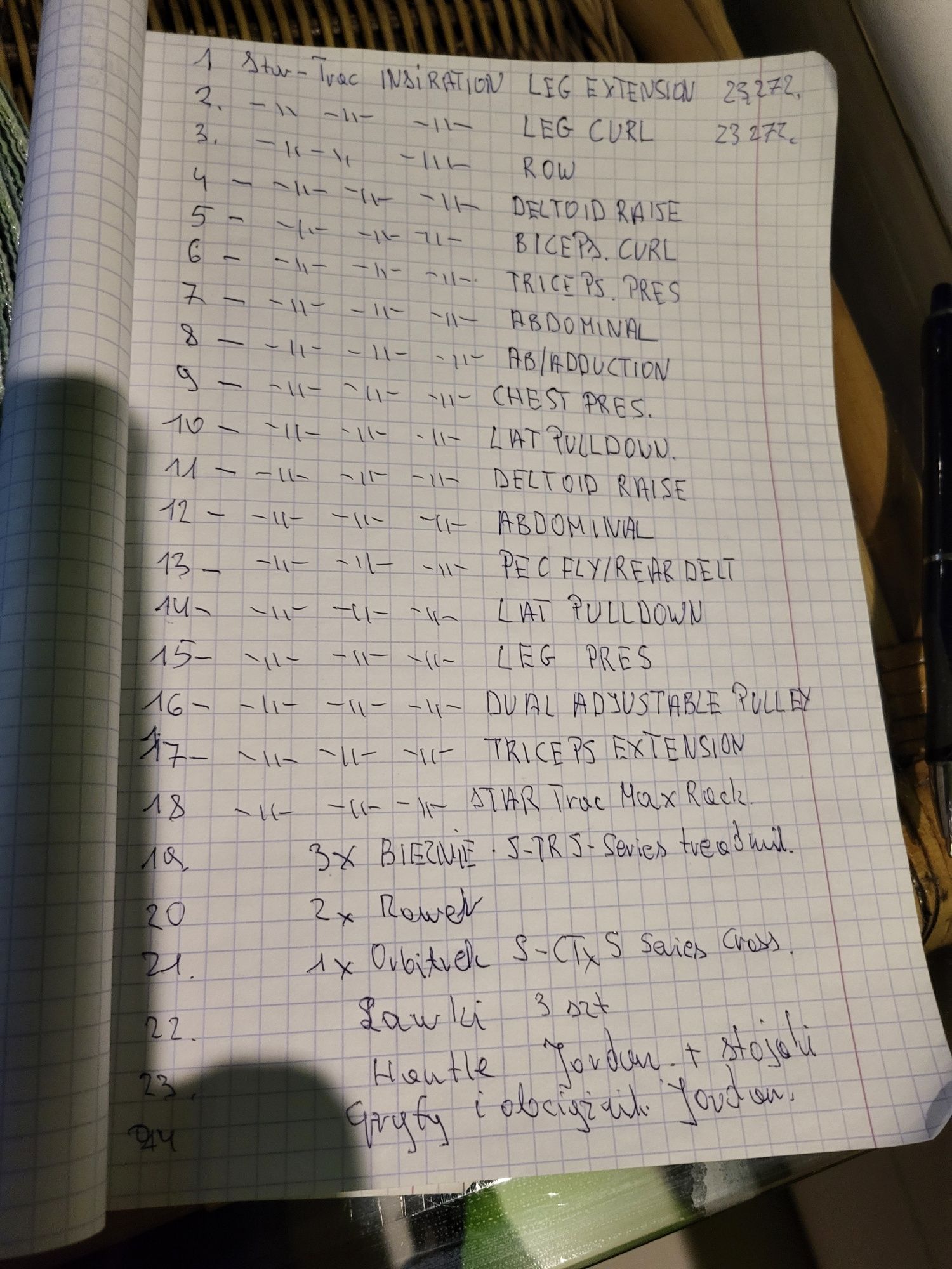 Sprzedam sprzęt do siłowni lub zamienię za auto lub kampera