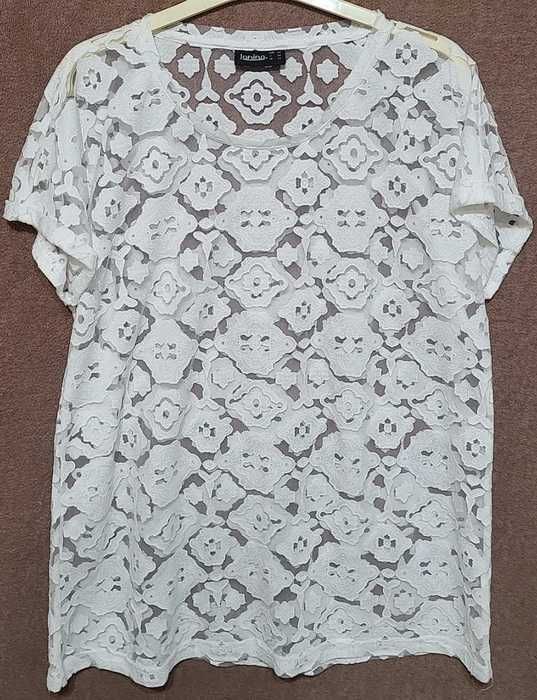 Bluzka koronkowa na tiulu roz.42