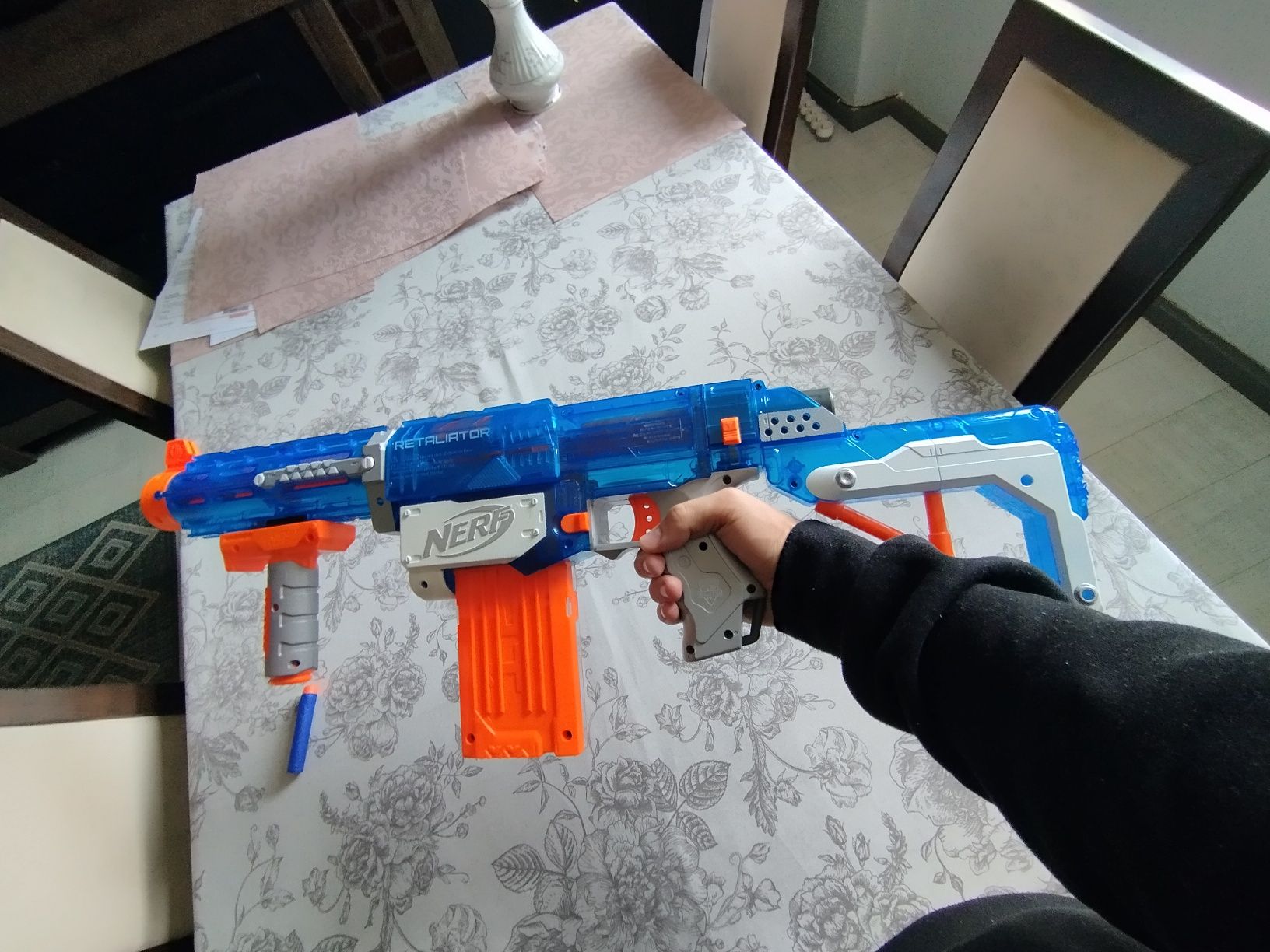 Nerf Retaliator N-Strike elite z magazynkiem możliwość modyfikacji