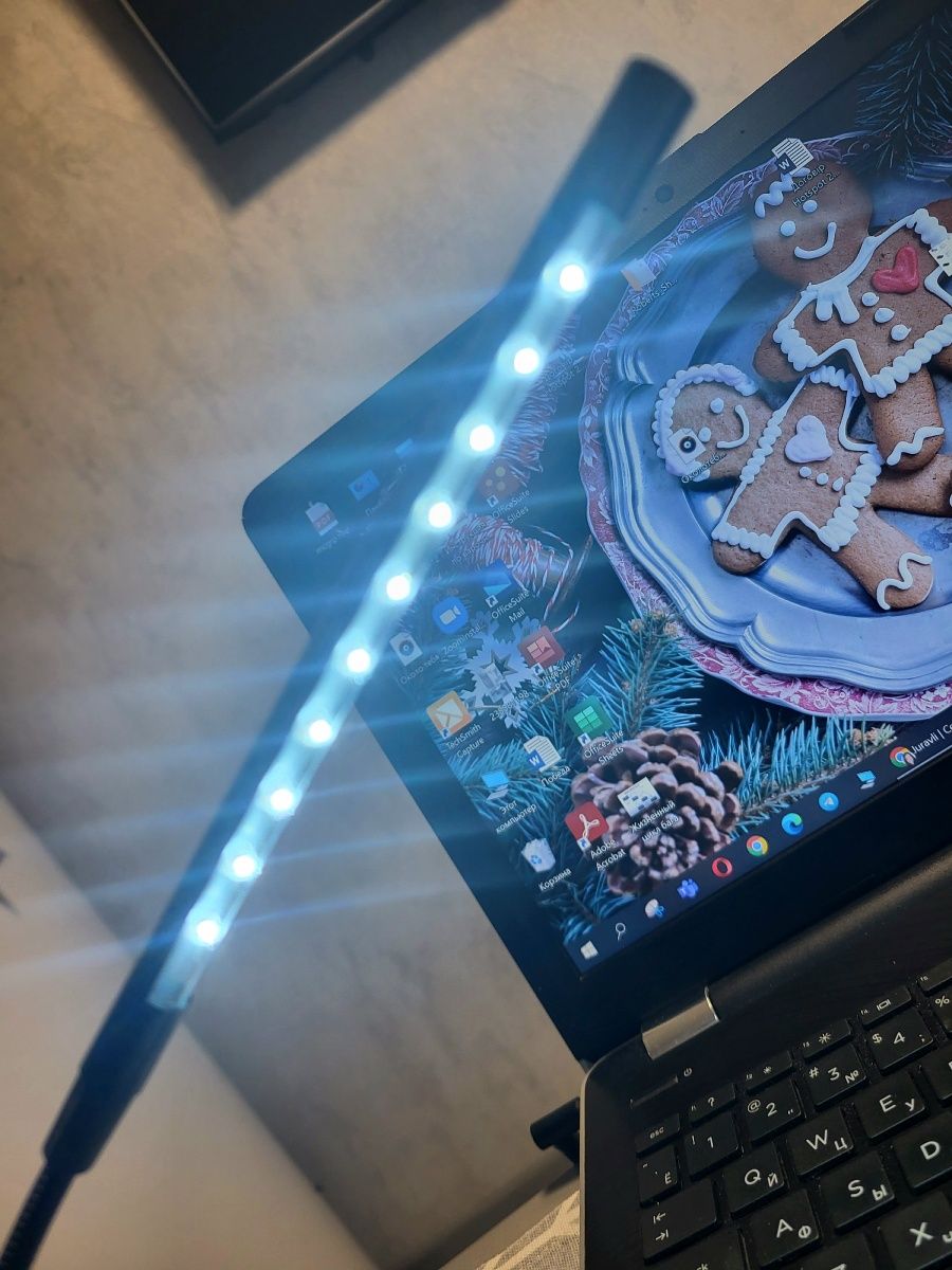 LED светильник лампа для ноутбука для клавиатуры на гибком шнуре