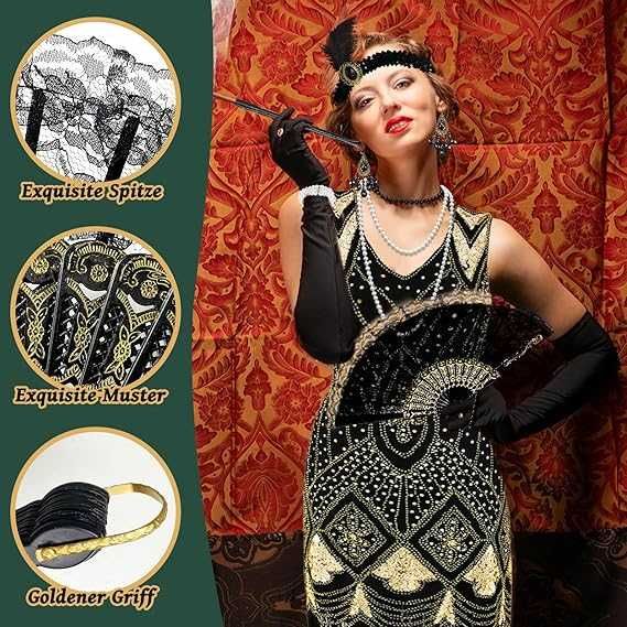 Stylowa sukienka RETRO z CEKINAMI w stylu LAT 20 WIELKI GATSBY L K563