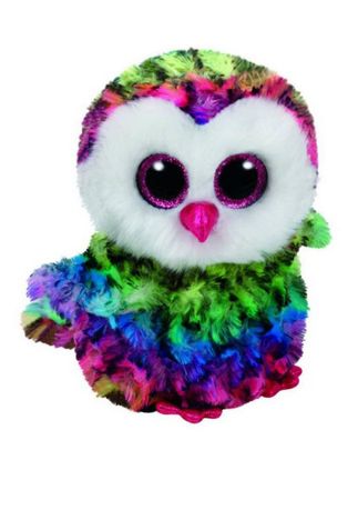 Іграшка Beanie Boos сова різнокольорова 15 см.