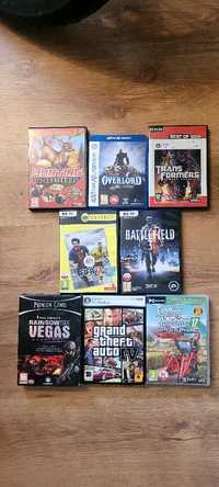 Zestaw gier pc , overlord ,battlefield 3,fifa13,transformers,hunting