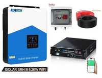 Kit Solar LifePo4 5120wh + Inversor Hibrido 6200W 48V Mobil Home