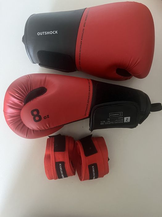 Luvas 8 oz e Fitas Boxe