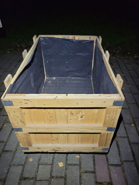 Skrzynia drewniana paka solidna kwietnik  podwyższona grządka doniczka