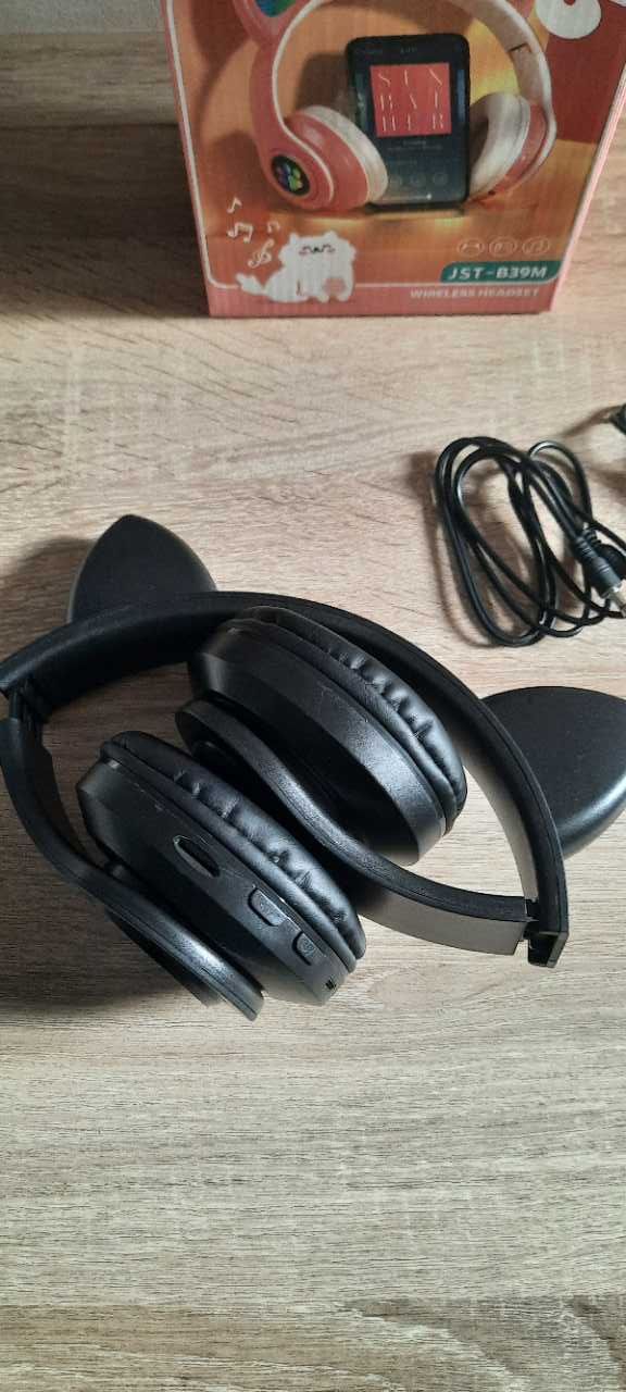 Słuchawki Bluetooth KOT RGB bezprzewodowe składane