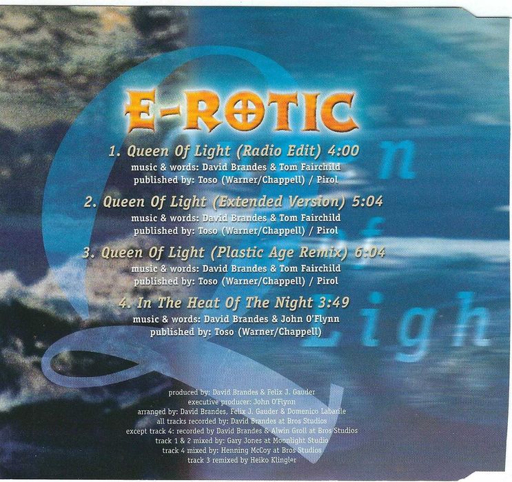 Maxi CD E-Rotic - Queen Of Light (2000) (69-Records)