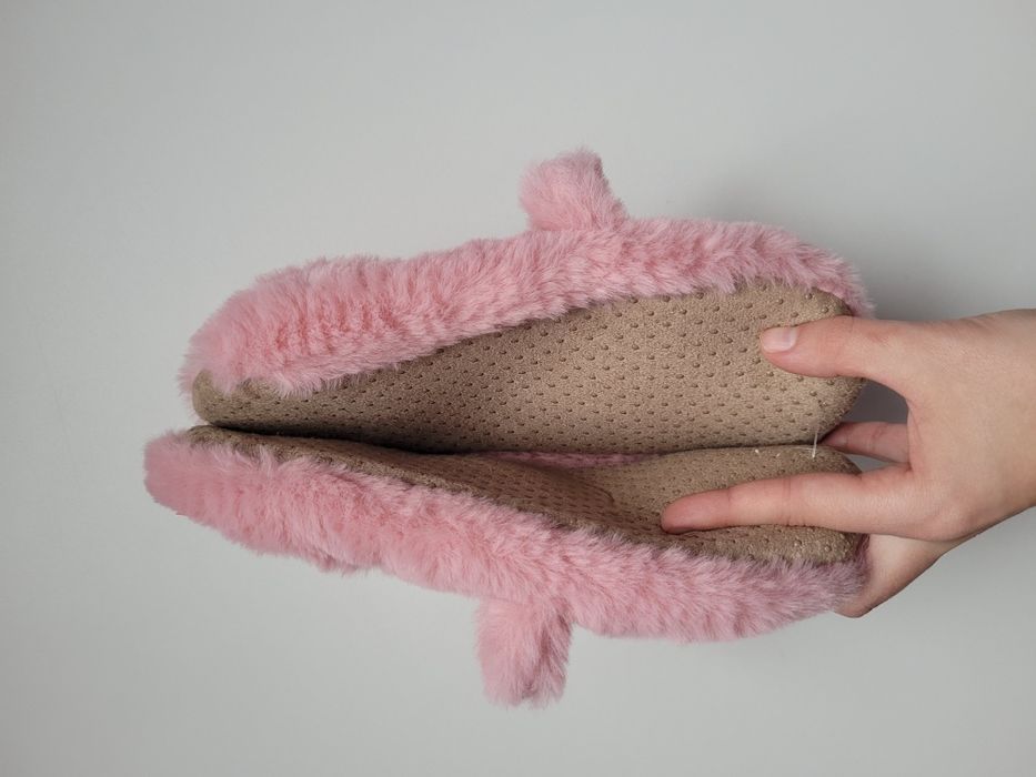 Różowe kapcie baleriny misie 35-38 nowe z metką