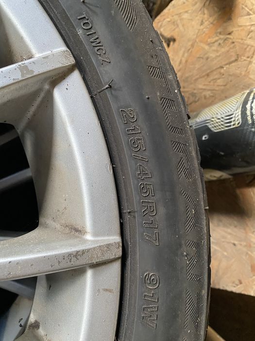 Alufelgi 17 z ladnymi oponami