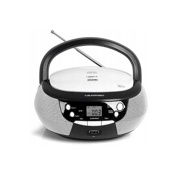Radio Boombox Blaupunkt z odtwarzaczem CD i wejściem AUX