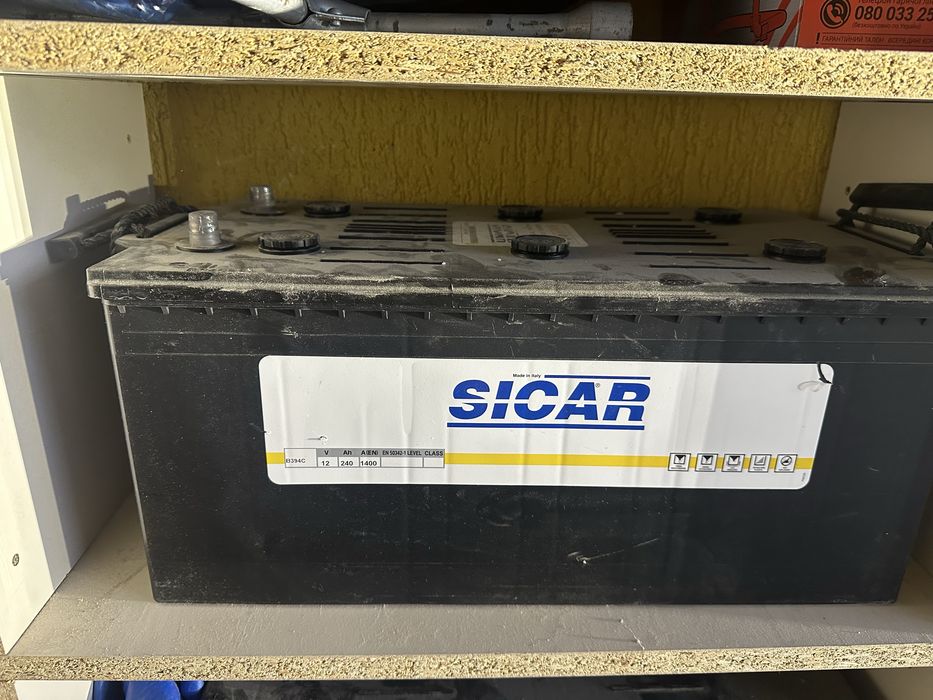 Вантажні Акумулятори SICAR 240Ah.