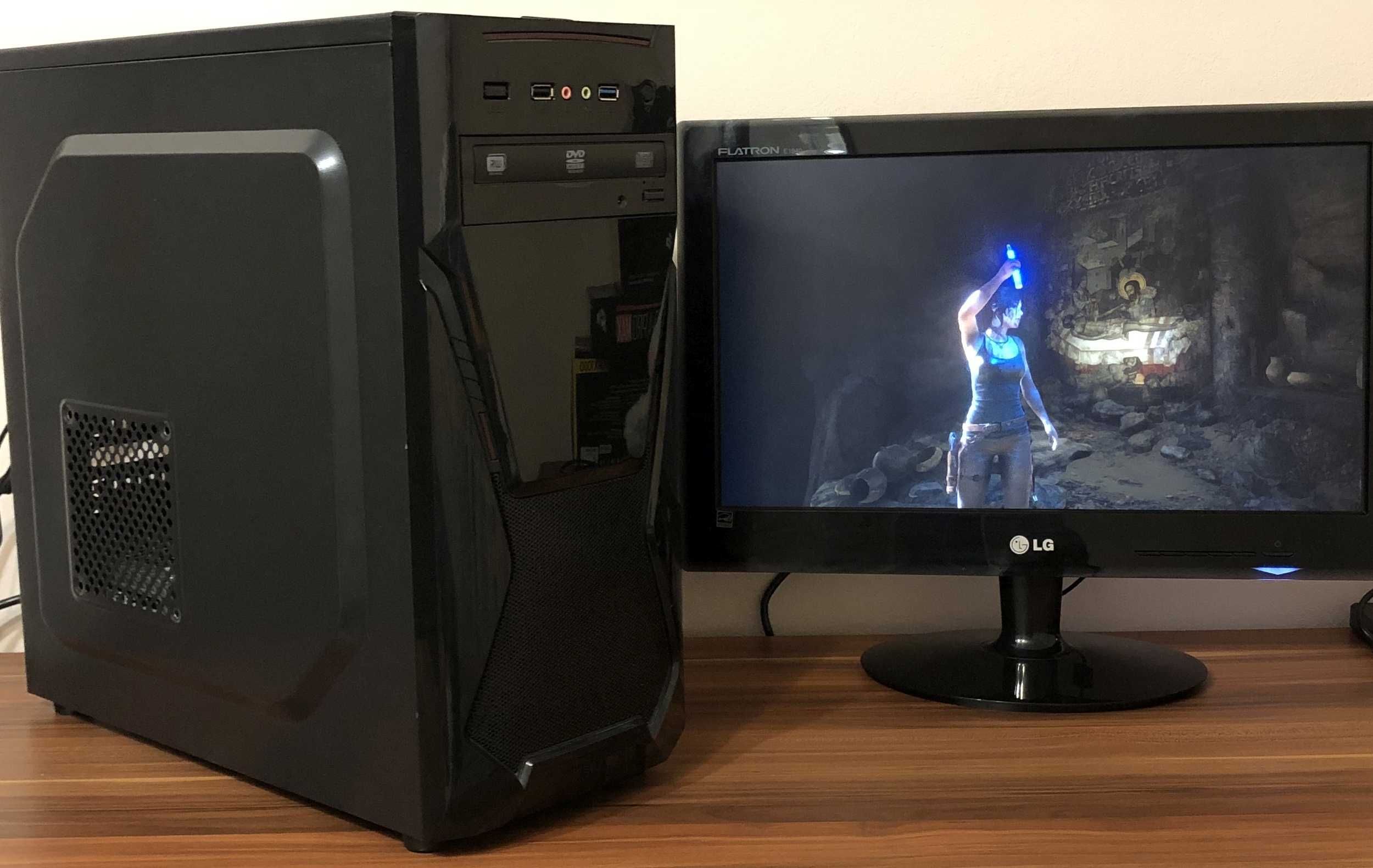 Komputer do gier AMD A6-5400K, RX580 8GB, 8GB RAM, dysk SSD, GA-F2A78M