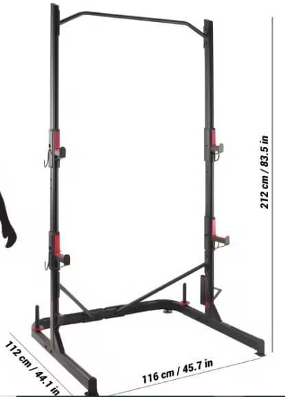 Rack musculação decathlon com banco