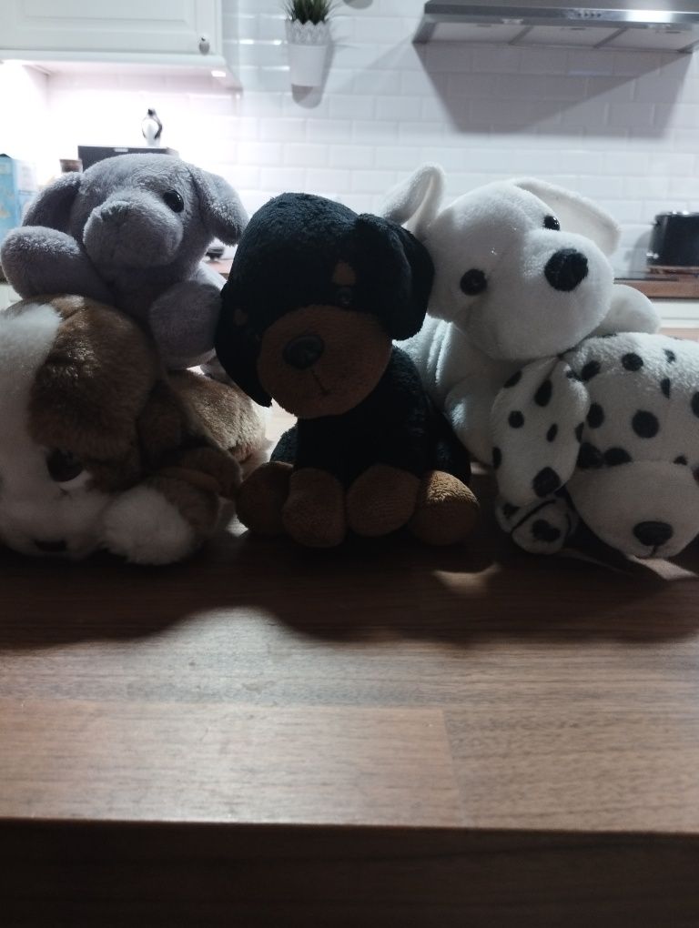 Cães de peluche fofinhos