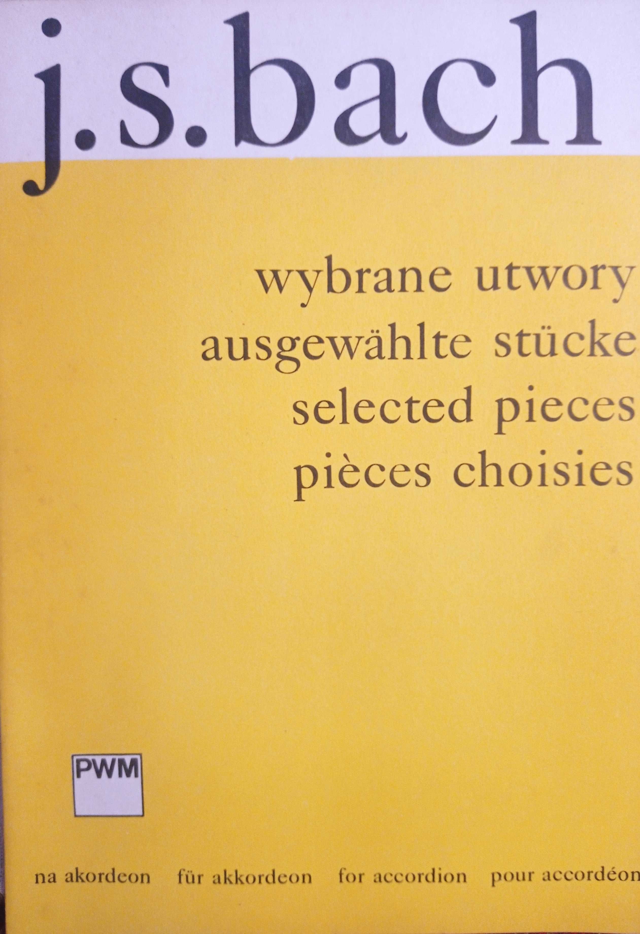 J.S. Bach wybrane utwory na akordeon nuty PWM 1977